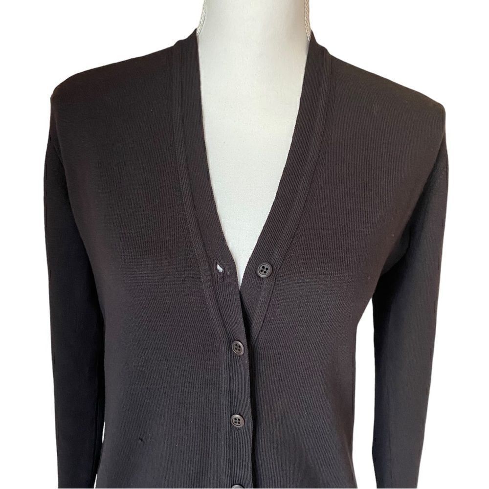 Henri Bendel Vintage Merino Wool Cardigan Sweater Size Medium NWOT - Picture 5 of 8